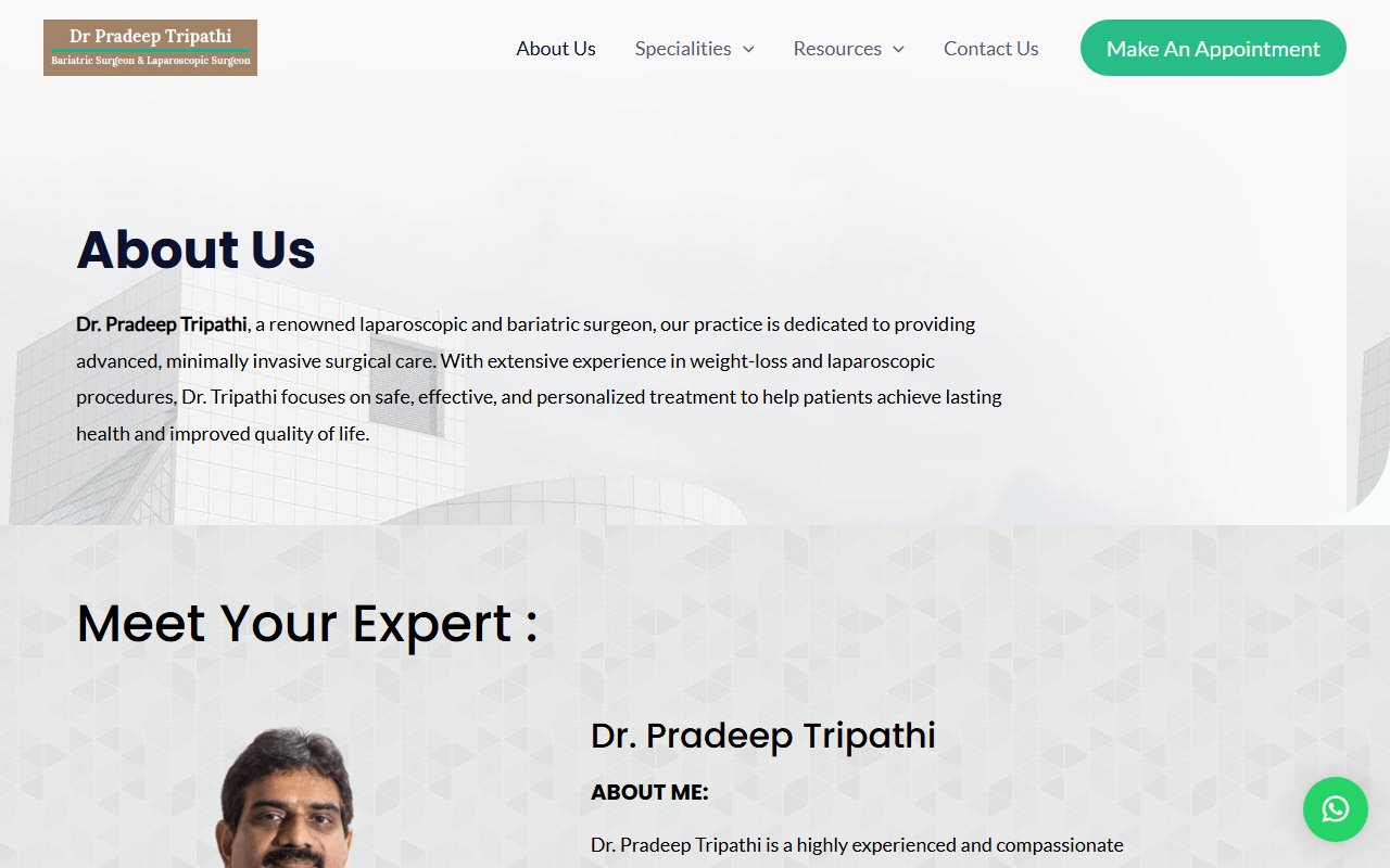 drpradeeptripathi.com Screen 2