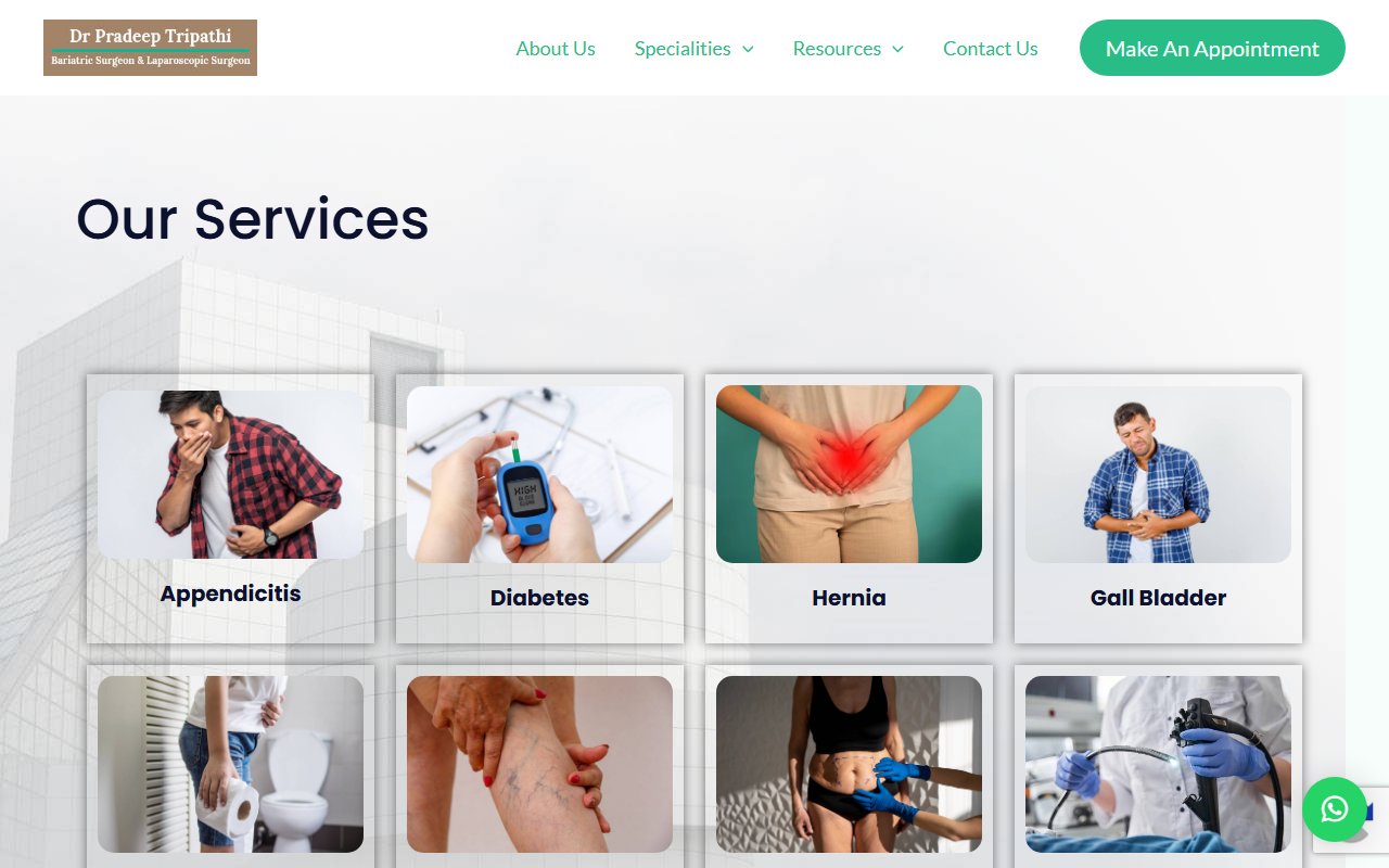 drpradeeptripathi.com Screen 3