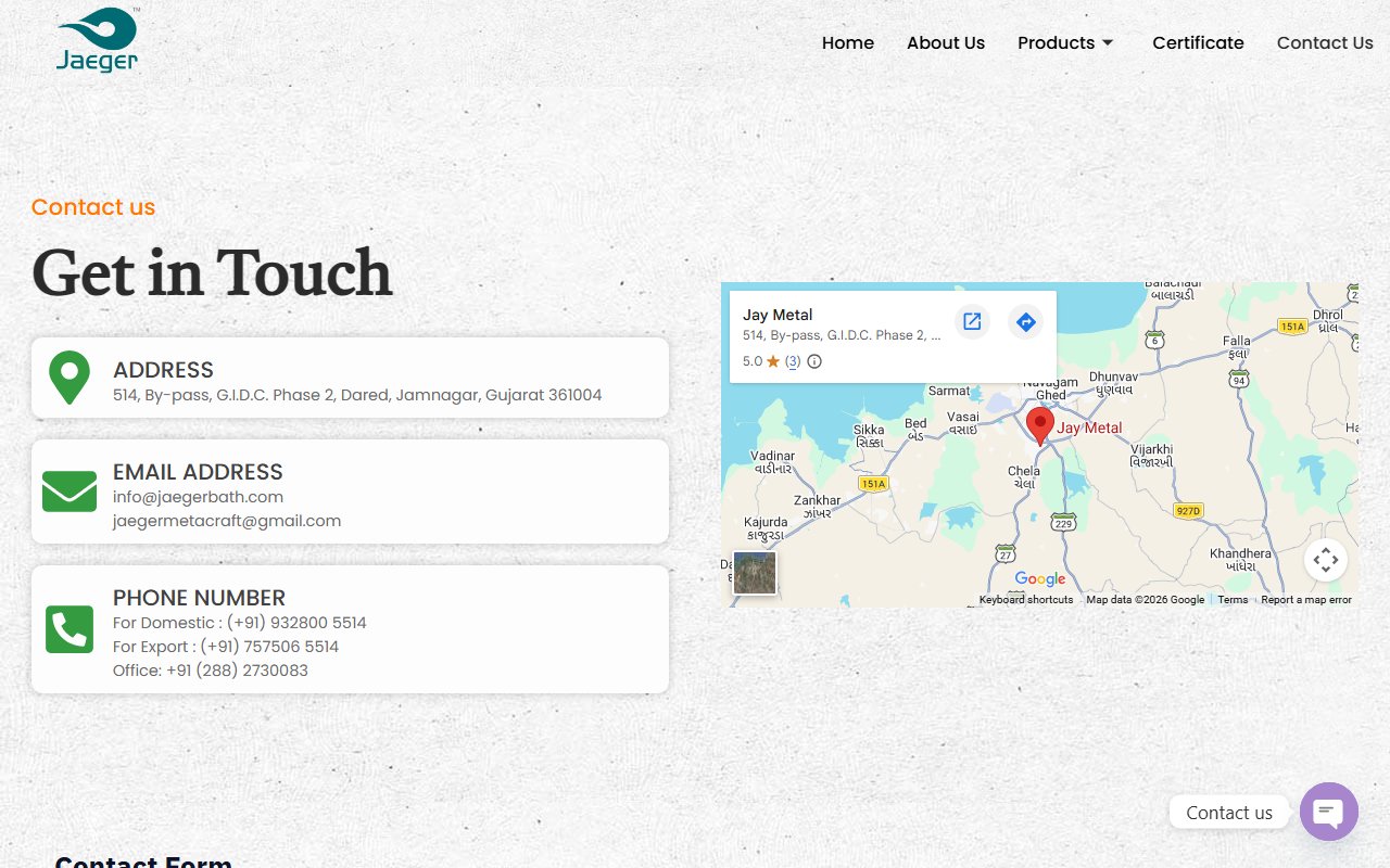 jaegerbath.com Screen 4