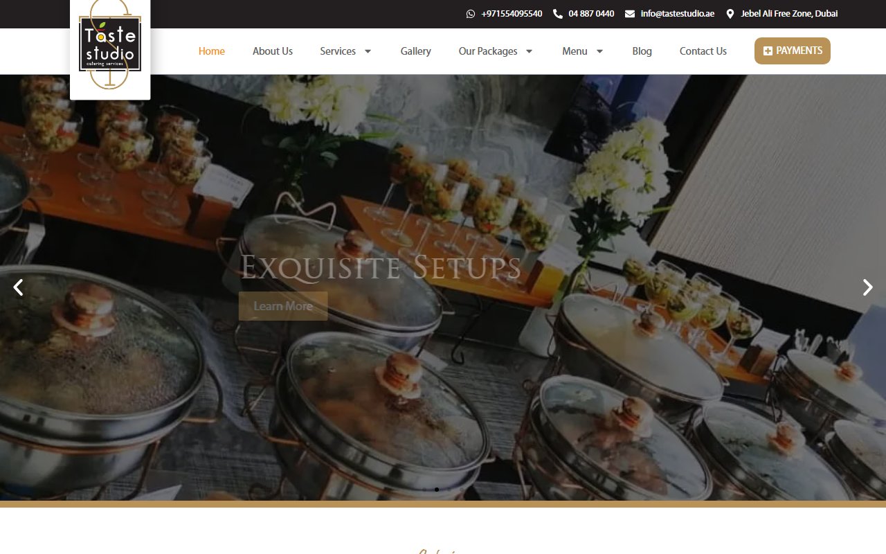 tastestudio.ae Screen 1